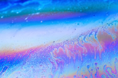 Yanardöner resimlerin soyut arkaplan dokusu. Sabun köpüğü