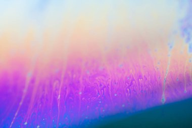 Yanardöner resimlerin soyut arkaplan dokusu. Sabun köpüğü