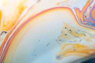 Yanardöner resimlerin soyut arkaplan dokusu. Sabun köpüğü