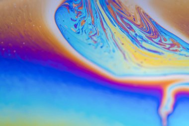 Yanardöner resimlerin soyut arkaplan dokusu. Sabun köpüğü