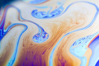 Yanardöner resimlerin soyut arkaplan dokusu. Sabun köpüğü