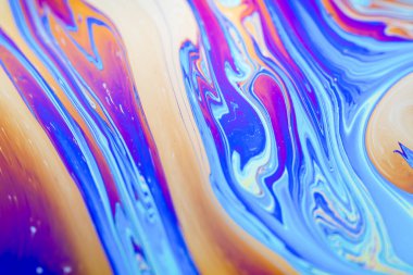 Yanardöner resimlerin soyut arkaplan dokusu. Sabun köpüğü