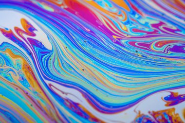 Yanardöner resimlerin soyut arkaplan dokusu. Sabun köpüğü