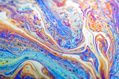 Yanardöner resimlerin soyut arkaplan dokusu. Sabun köpüğü