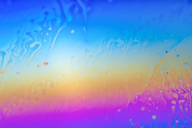 Yanardöner resimlerin soyut arkaplan dokusu. Sabun köpüğü