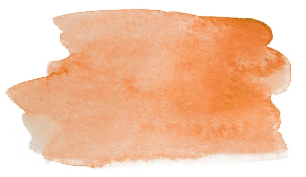 Oranje Kleur Aquarel Textuur — Stockfoto