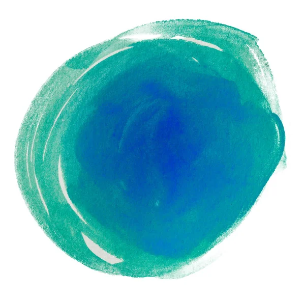 파란색 수채화 물감의 — 스톡 사진