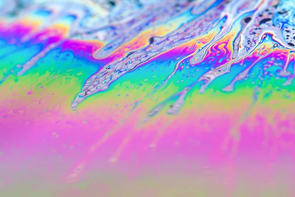 Struttura Astratta Fondo Vernici Iridescenti Bolla Sapone — Foto Stock