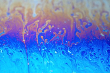 Yanardöner resimlerin soyut arkaplan dokusu. Sabun köpüğü