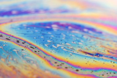 Yanardöner resimlerin soyut arkaplan dokusu. Sabun köpüğü