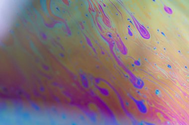 Yanardöner resimlerin soyut arkaplan dokusu. Sabun köpüğü