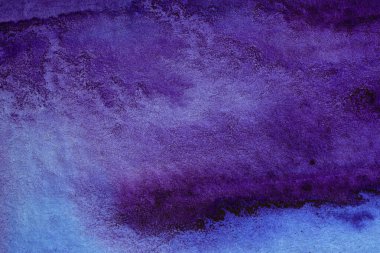 suluboya desen, kağıt üzerinde koyu mor boya.