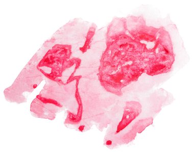 Soyut suluboya doku lekesi, grunge damlaları ve damlalar. İzole edilmiş beyaz bir arkaplanda