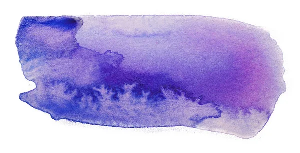 Blue Purple Watercolor Stain White Hand Drawn Element Photography Texture — Stock Photo, Image