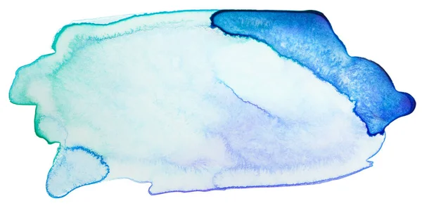 Abstrakt Färgglada Fläck Akvarell Banner Blå — Stockfoto