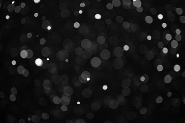Текстура Снега Боке Черном Фоне — стоковое фото