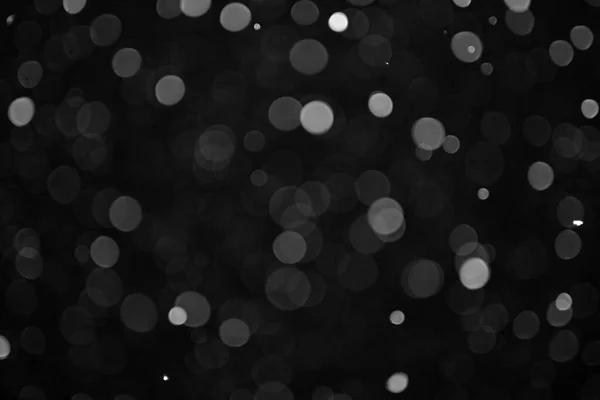 Текстура Снега Боке Черном Фоне — стоковое фото
