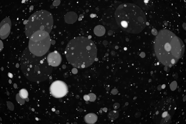 Αφηρημένη Φόντο Defocus Light Spots Μαύρο Φόντο — Φωτογραφία Αρχείου