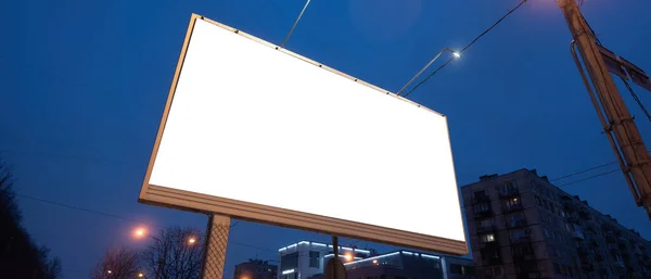 Billboard Scherm Model Promotionele Poster Mockup Straat — Stockfoto