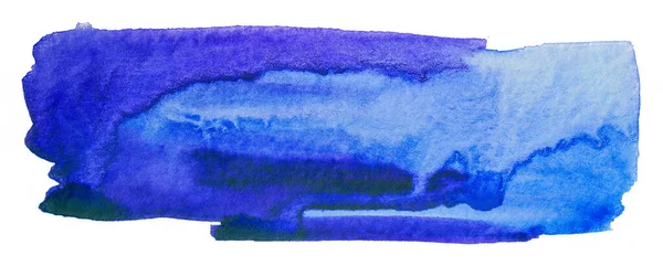 Tmavě Modrá Akvarel Textura Mockup Prvek Tahu Štětcem — Stock fotografie