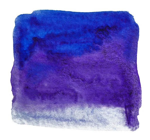 Fialová Modrý Obdélník Akvarel Textura Mockup Element — Stock fotografie