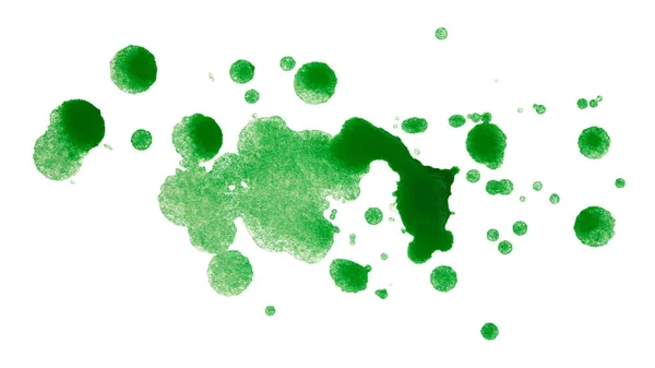 Akvarel Textury Skvrny Cákancemi Cákancemi Zelené Skvrnky Barvy — Stock fotografie