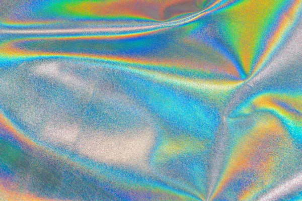 Opalizująca Tkanina Modna Holograficzna Tkanina Tła Kolorowa Tkanina Chromowa — Zdjęcie stockowe