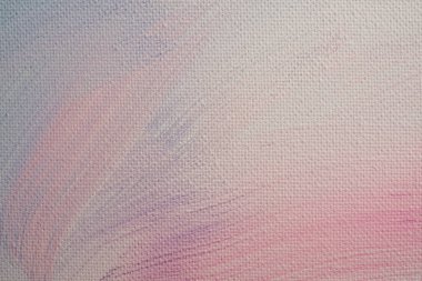 Soyut arkaplan. Pembe tonlu beyaz boyayla kaplı tuval.