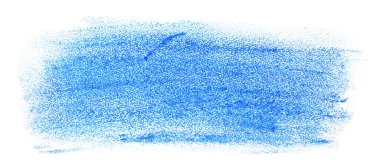 Dökümlü kağıtta bir boya lekesi, sürülmüş tebeşir. Mavi renk