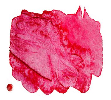 kırmızı suluboya lekesi