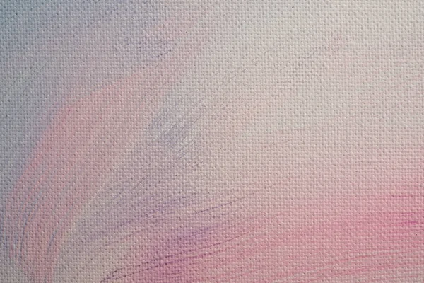 Abstrakt Bakgrund Canvas Täckt Med Vit Färg Med Nyanser Rosa — Stockfoto
