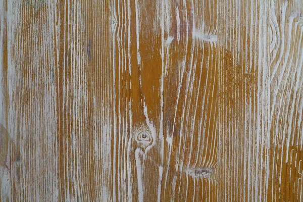 木製の背景 グランジ沖の白いペンキの皮で覆われた板 — ストック写真