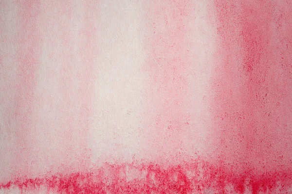 赤の色合いの塗料やスポットの滴と水彩グランジの背景 — ストック写真