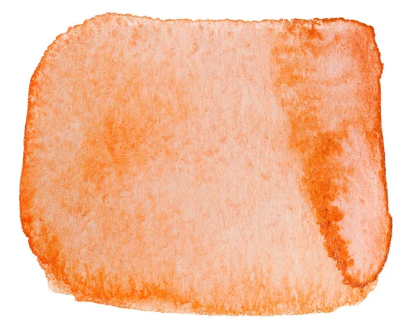 Orange Blot Watercolor — Stock Photo, Image