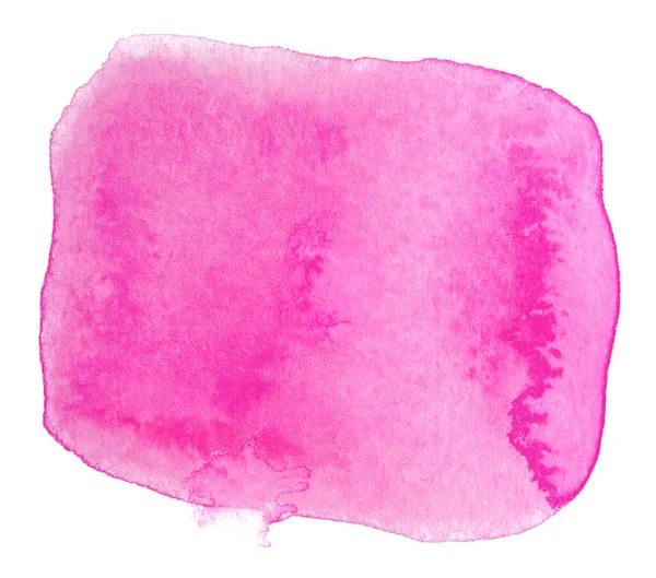 Rosa Fleck Aquarell — Stockfoto