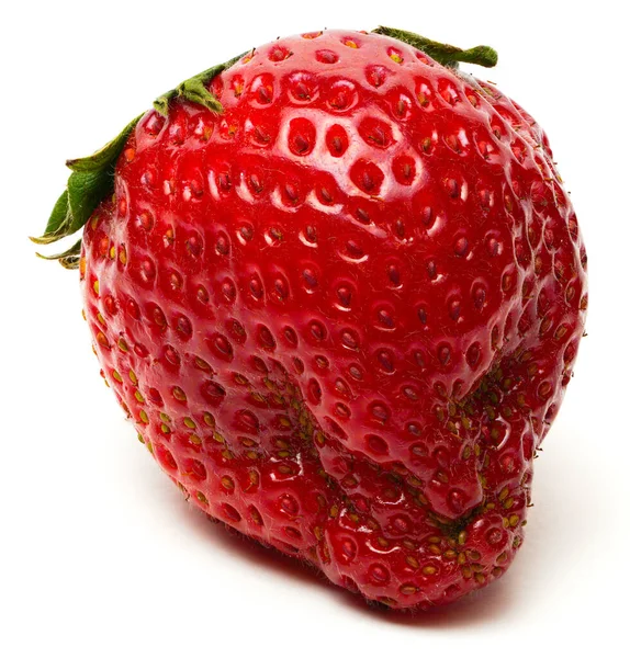 Makroaufnahme Von Erdbeeren Hässliche Form — Stockfoto