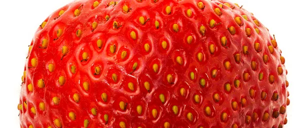 Macro Photo Surface Des Fraises Trop Mûres — Photo