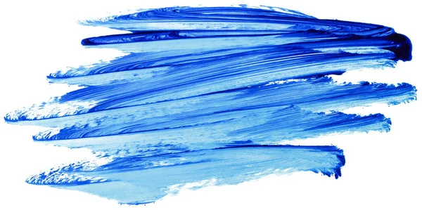 Beyaz Arkaplandaki Akrilik Mavi Leke Elementi Izole Edildi — Stok fotoğraf