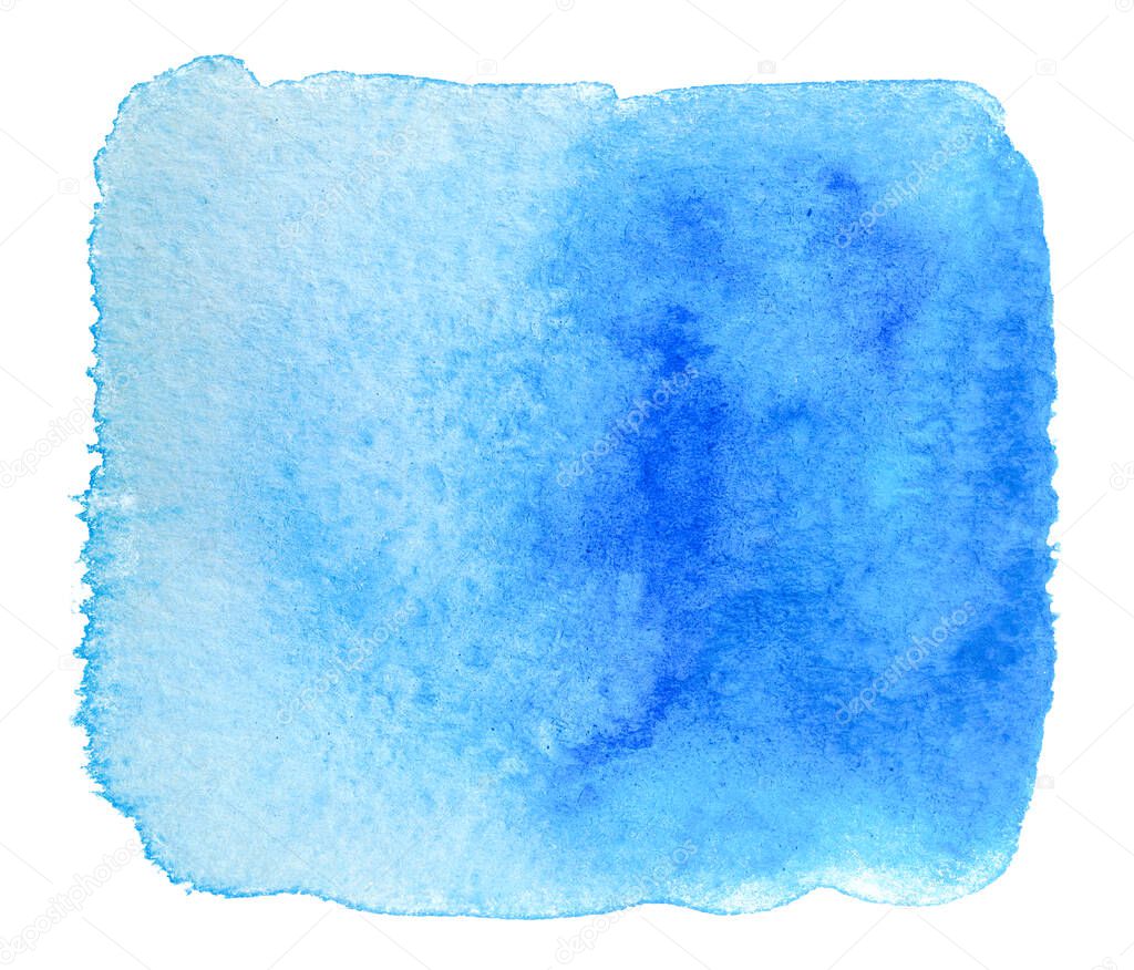 blue blot of watercolor