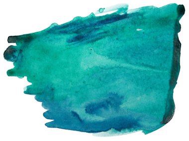 Beyaz arkaplanda suluboya blot pankartı ögesi.