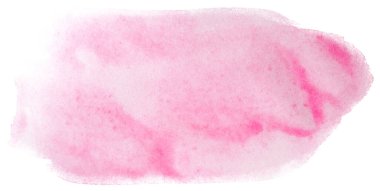 Beyaz kağıt üzerinde açık pembe suluboya dokusu