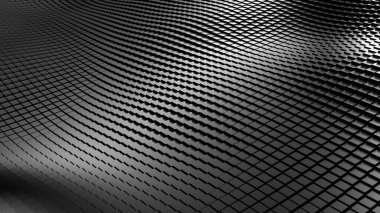 Parçacık örtüsü, lüks gümüş arka plan. 3d görüntüleme, 3d illüstrasyon.