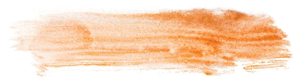 紙に水彩染色の質感オレンジ — ストック写真
