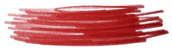 Marcador Textura Vermelha Mancha Papel — Fotografia de Stock