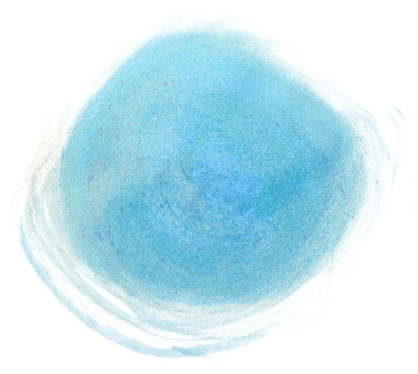 Acuarela Círculo Azul Claro Textura — Foto de Stock