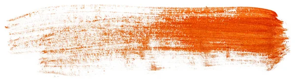 Acuarela Naranja Pintura Textura Pincelada Seca — Foto de Stock