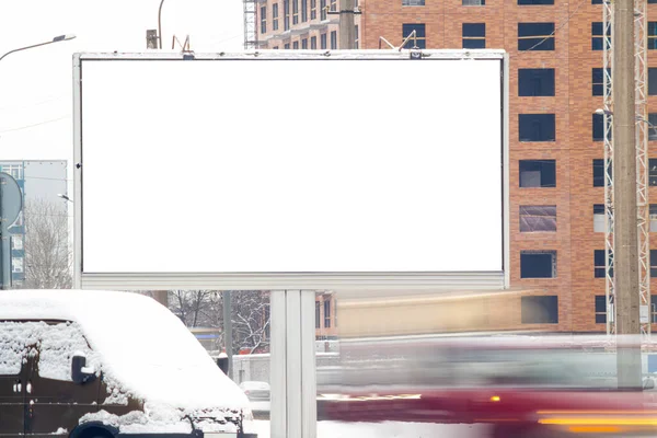 Billboard Mockup Buiten Outdoor Reclame Poster Voor Reclame Stad Straat — Stockfoto