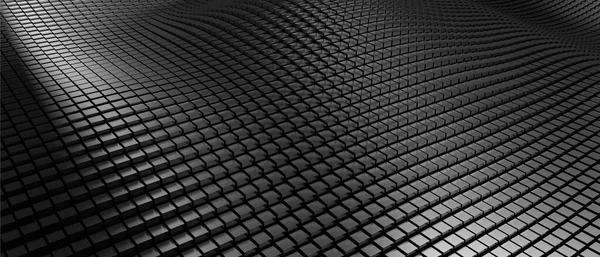Karelerden gümüş parçacık arkaplanı. 3d görüntüleme, 3d illüstrasyon.