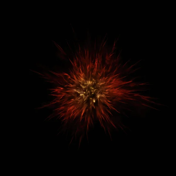 Explosie Van Gekleurde Deeltjes Zwarte Achtergrond — Stockfoto