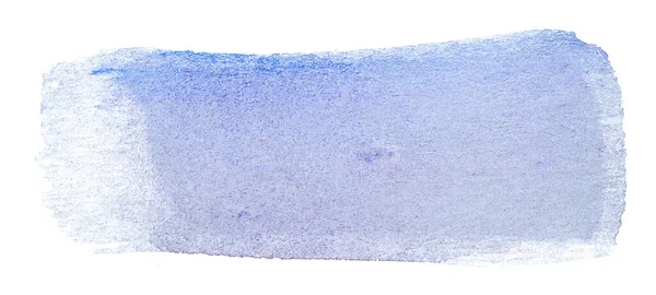Noda Warna Air Yang Gelap Atas Kertas Biru — Stok Foto